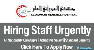 Al Adwani General Hospital Jobs