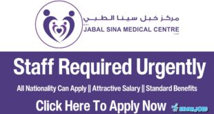 Jabal Sina Medical Centre Jobs