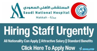 Saudi National Hospital Jobs