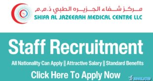 Shifa Al Jazeera Medical Centre Jobs