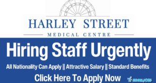 Harley Street Medical Centre Jobs