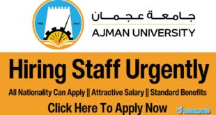 Ajman University Jobs