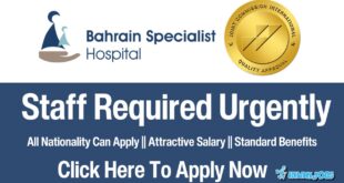 Bahrain Specialist Hospital Jobs