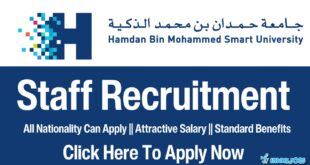 Hamdan Bin Mohammed University Jobs