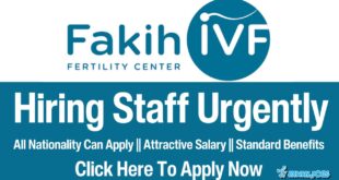 Fakih IVF Hospital Jobs